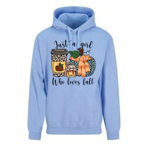 Just A Who Loves Fall Pumpin Spice Latte Cute Autumn Gift Unisex Surf Hoodie