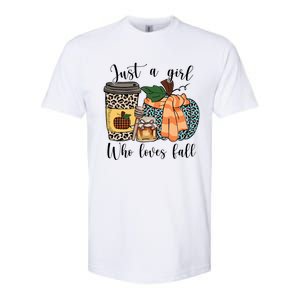 Just A Who Loves Fall Pumpin Spice Latte Cute Autumn Gift Softstyle CVC T-Shirt