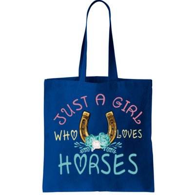 Just A Who Loves Horses Riding Cow Outfits Ns Gift Tote Bag