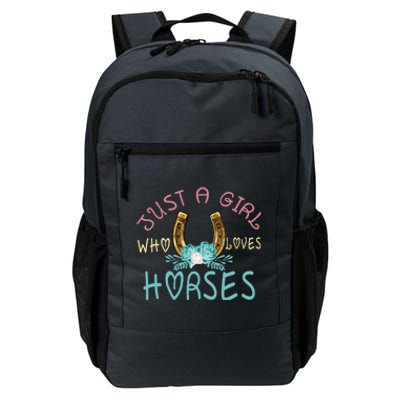 Just A Who Loves Horses Riding Cow Outfits Ns Gift Daily Commute Backpack