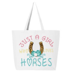 Just A Who Loves Horses Riding Cow Outfits Ns Gift 25L Jumbo Tote