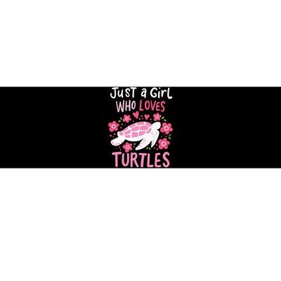 Just a Who Loves Turtles Turtle Gift Bumper Sticker