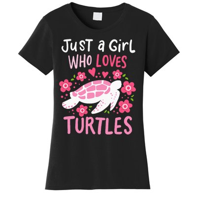 Just a Who Loves Turtles Turtle Gift Women's T-Shirt