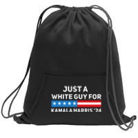 Just A White Guy For Kamala Harris 2024 President Election Sweatshirt Cinch Pack Bag