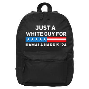 Just A White Guy For Kamala Harris 2024 President Election 16 in Basic Backpack