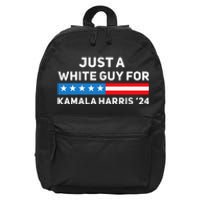 Just A White Guy For Kamala Harris 2024 President Election 16 in Basic Backpack