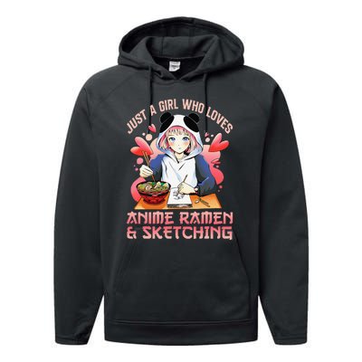 Just A  Who Loves Anime Ra And Sketching Japan Anime Performance Fleece Hoodie