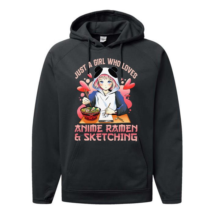 Just A  Who Loves Anime Ra And Sketching Japan Anime Performance Fleece Hoodie