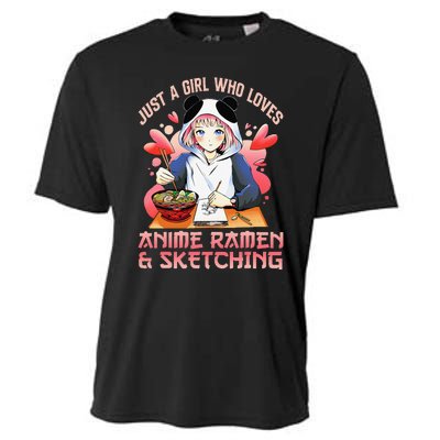 Just A  Who Loves Anime Ra And Sketching Japan Anime Cooling Performance Crew T-Shirt