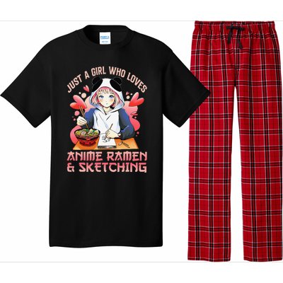 Just A  Who Loves Anime Ra And Sketching Japan Anime Pajama Set