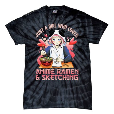 Just A  Who Loves Anime Ra And Sketching Japan Anime Tie-Dye T-Shirt