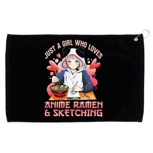 Just A  Who Loves Anime Ra And Sketching Japan Anime Grommeted Golf Towel