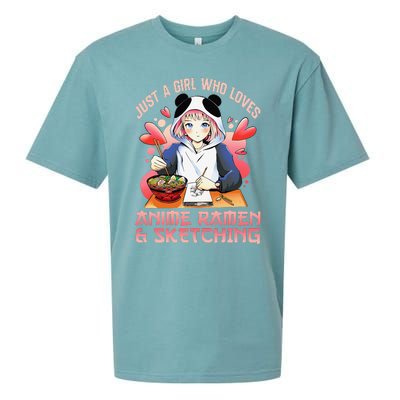 Just A  Who Loves Anime Ra And Sketching Japan Anime Sueded Cloud Jersey T-Shirt