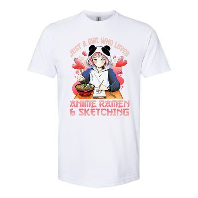 Just A  Who Loves Anime Ra And Sketching Japan Anime Softstyle CVC T-Shirt