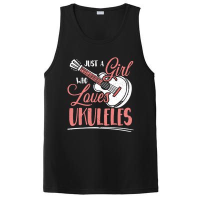 Just A Who Loves Ukuleles Ukulele Gift PosiCharge Competitor Tank