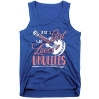 Just A Who Loves Ukuleles Ukulele Gift Tank Top