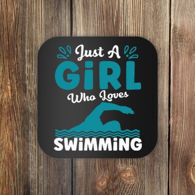 Just A Who Loves Swimming Swimmer Swim Lover Coaster