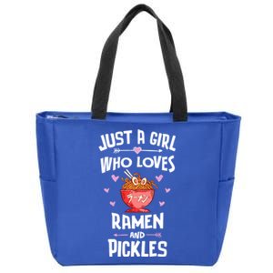 Just A Who Loves Ra And Pickles Gift Zip Tote Bag