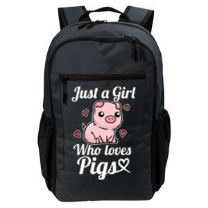 Just A Who Loves Pigs Cute Pig Costume Funny Gift Daily Commute Backpack