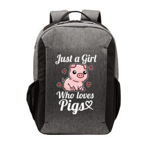 Just A Who Loves Pigs Cute Pig Costume Funny Gift Vector Backpack