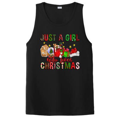 Just A Who Loves Christmas Coffee Drinking Lover Gifts PosiCharge Competitor Tank