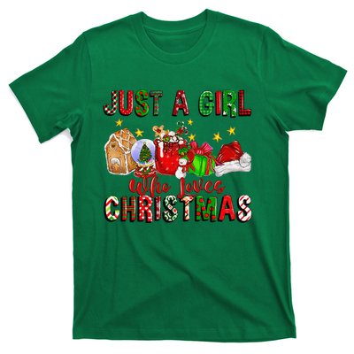 Just A Who Loves Christmas Coffee Drinking Lover Gifts T-Shirt