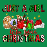 Just A Who Loves Christmas Coffee Drinking Lover Gifts T-Shirt