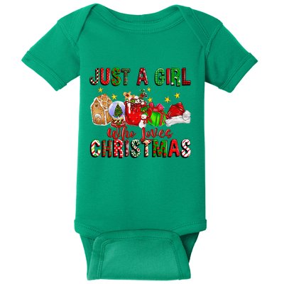 Just A Who Loves Christmas Coffee Drinking Lover Gifts Baby Bodysuit