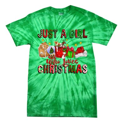 Just A Who Loves Christmas Coffee Drinking Lover Gifts Tie-Dye T-Shirt