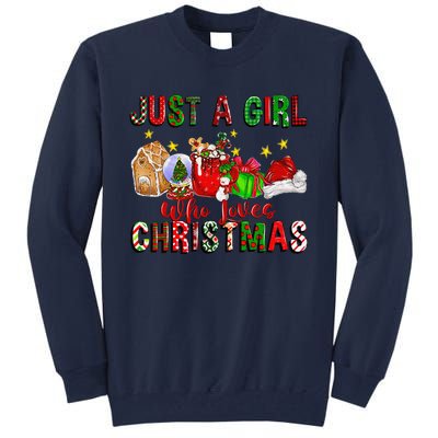 Just A Who Loves Christmas Coffee Drinking Lover Gifts Tall Sweatshirt