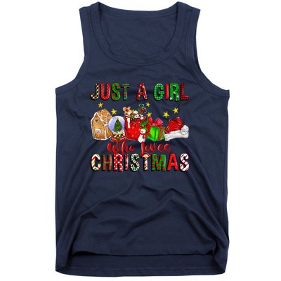 Just A Who Loves Christmas Coffee Drinking Lover Gifts Tank Top