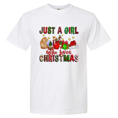 Just A Who Loves Christmas Coffee Drinking Lover Gifts Garment-Dyed Heavyweight T-Shirt