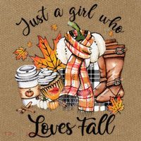 Just A Who Loves Fall Pumpkin Spice Autumn Cotton Canvas Backpack