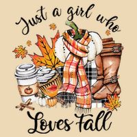 Just A Who Loves Fall Pumpkin Spice Autumn Drawstring Bag