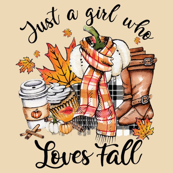 Just A Who Loves Fall Pumpkin Spice Autumn Drawstring Bag