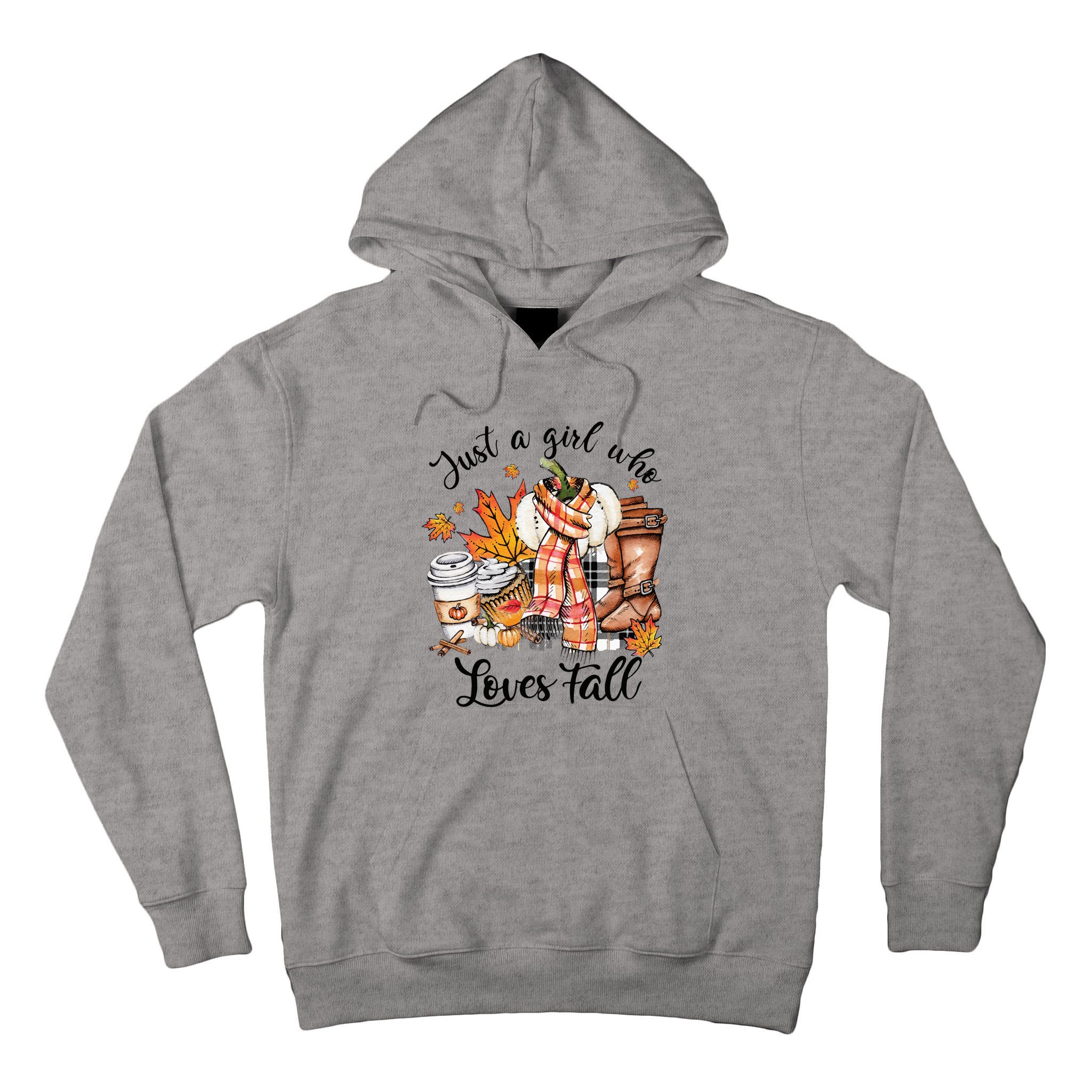 Just A Who Loves Fall Pumpkin Spice Autumn Tall Hoodie