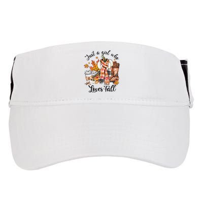 Just A Who Loves Fall Pumpkin Spice Autumn Adult Drive Performance Visor