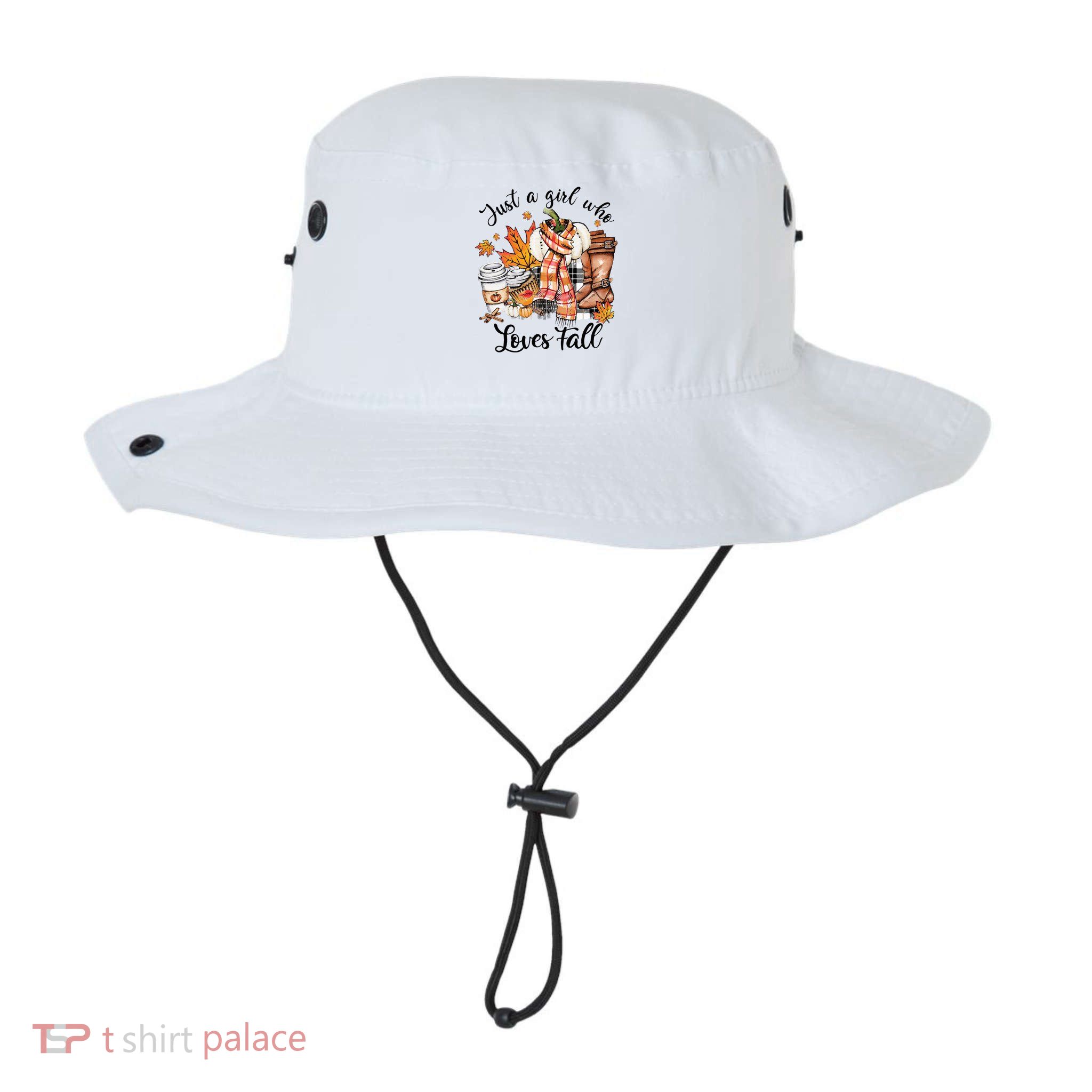 Just A Who Loves Fall Pumpkin Spice Autumn Bucket Hat