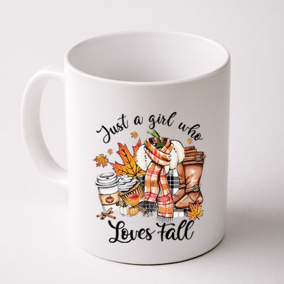 Just A Who Loves Fall Pumpkin Spice Autumn Mug