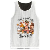 Just A Who Loves Fall Pumpkin Spice Autumn Mesh Reversible Basketball Jersey Tank