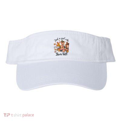 Just A Who Loves Fall Pumpkin Spice Autumn Visor