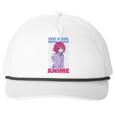 Just A  Who Loves Anime  Otaku Snapback Five-Panel Rope Hat