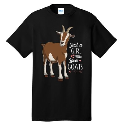 Just a Who Loves Goats Cute Farm Animal Tall T-Shirt