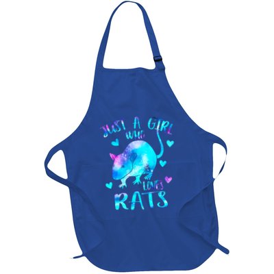 Just A Who Loves Rats Cute Rat Lover Galaxy Theme Gift Apron