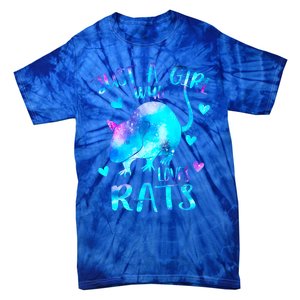 Just A Who Loves Rats Cute Rat Lover Galaxy Theme Gift Tie-Dye T-Shirt