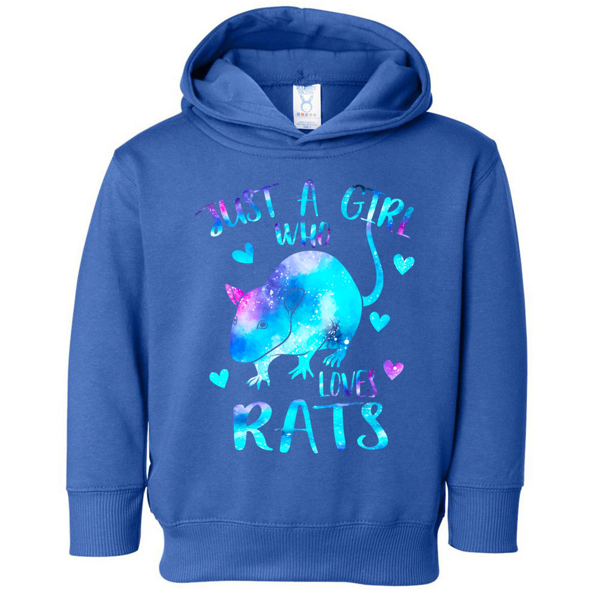 Just A Who Loves Rats Cute Rat Lover Galaxy Theme Gift Toddler Hoodie