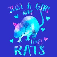 Just A Who Loves Rats Cute Rat Lover Galaxy Theme Gift Toddler Hoodie