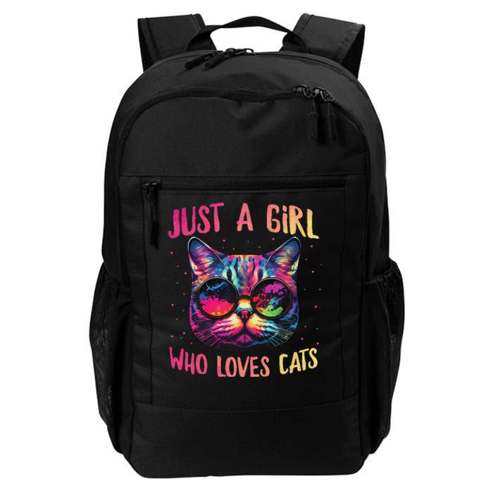 Just A  Who Loves Cats Cute Cat Lover Daily Commute Backpack