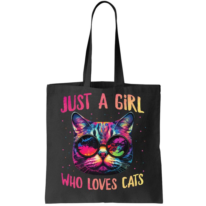 Just A  Who Loves Cats Cute Cat Lover Tote Bag