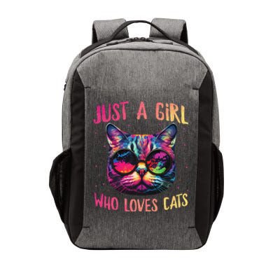 Just A  Who Loves Cats Cute Cat Lover Vector Backpack